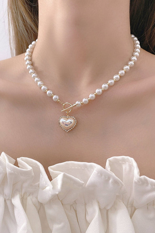 Heart-shaped Pearl Necklace