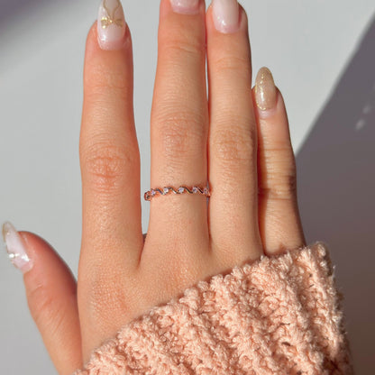 Pink Wave Ring