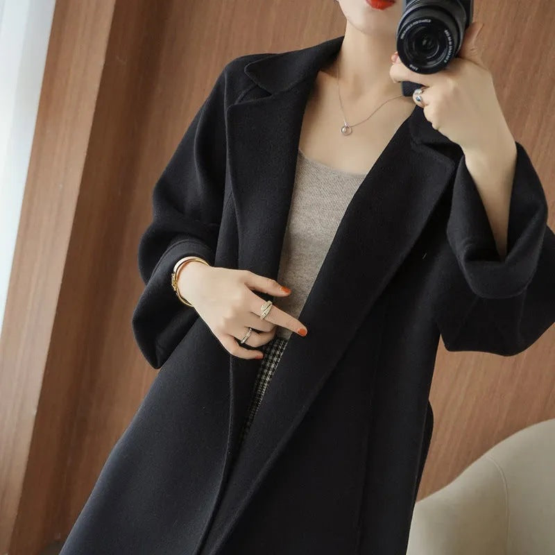 LM | Stylish long ladies coat