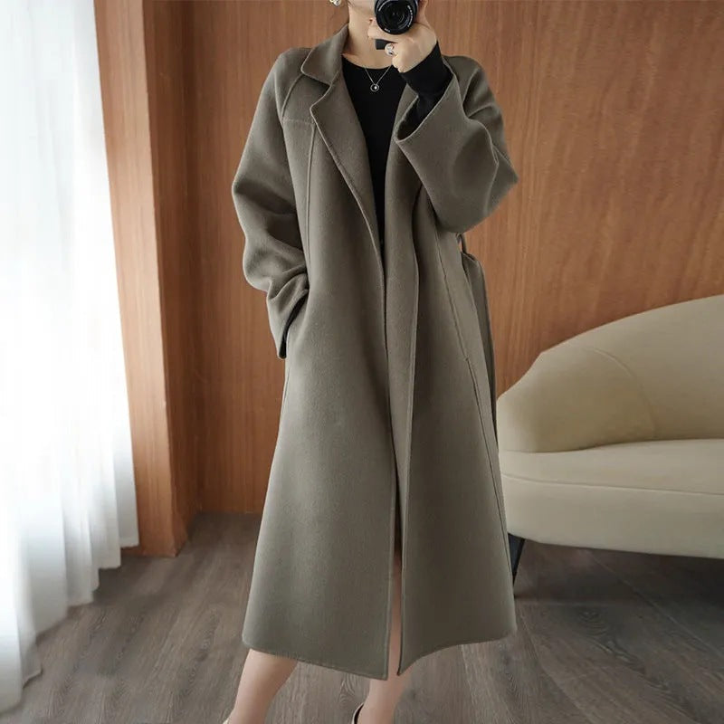 LM | Stylish long ladies coat