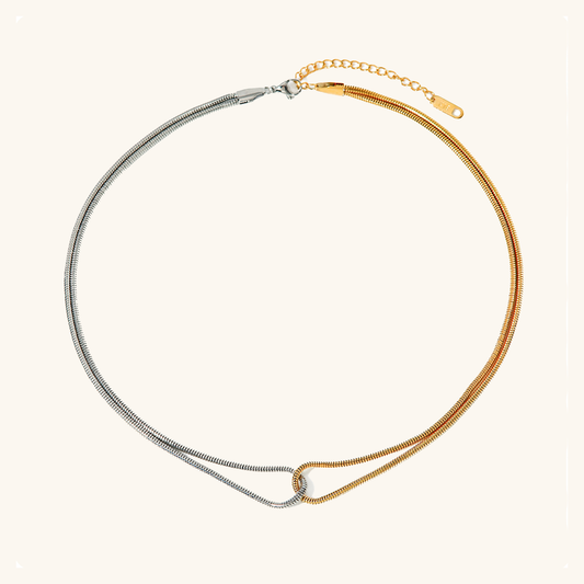 Liora Two-tone Twist Necklace