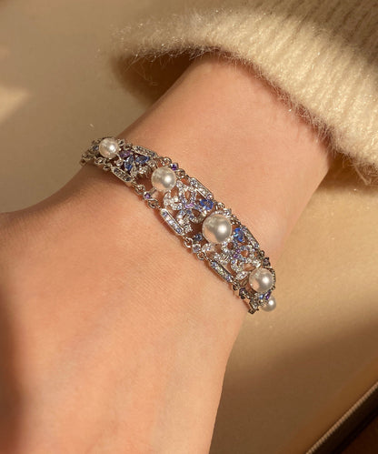 Pearl Zircon Sapphire Bracelet