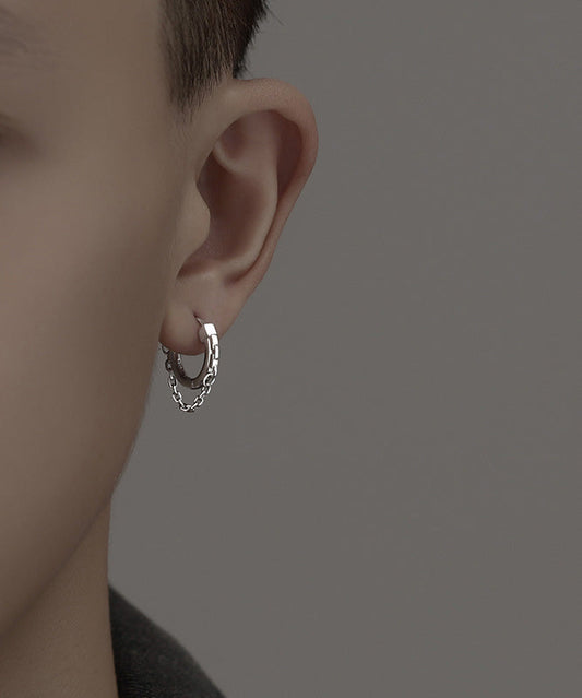 Silk Stainless Steel Hoop Earrings