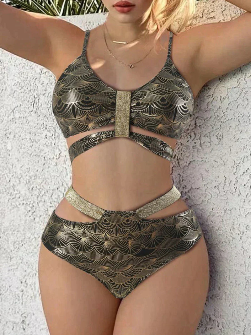 Harriet® | Push-up Bikini Mit Metallic-details