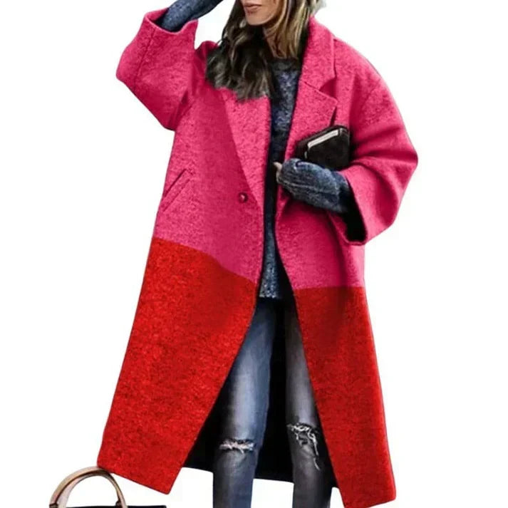 LM | long, warm wool coat in enchanting colors