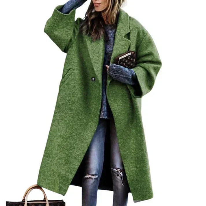 LM | long, warm wool coat in enchanting colors