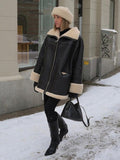 LM | Elegant warm fur coat