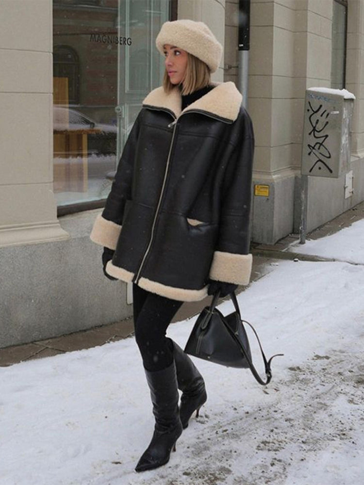LM | Elegant warm fur coat