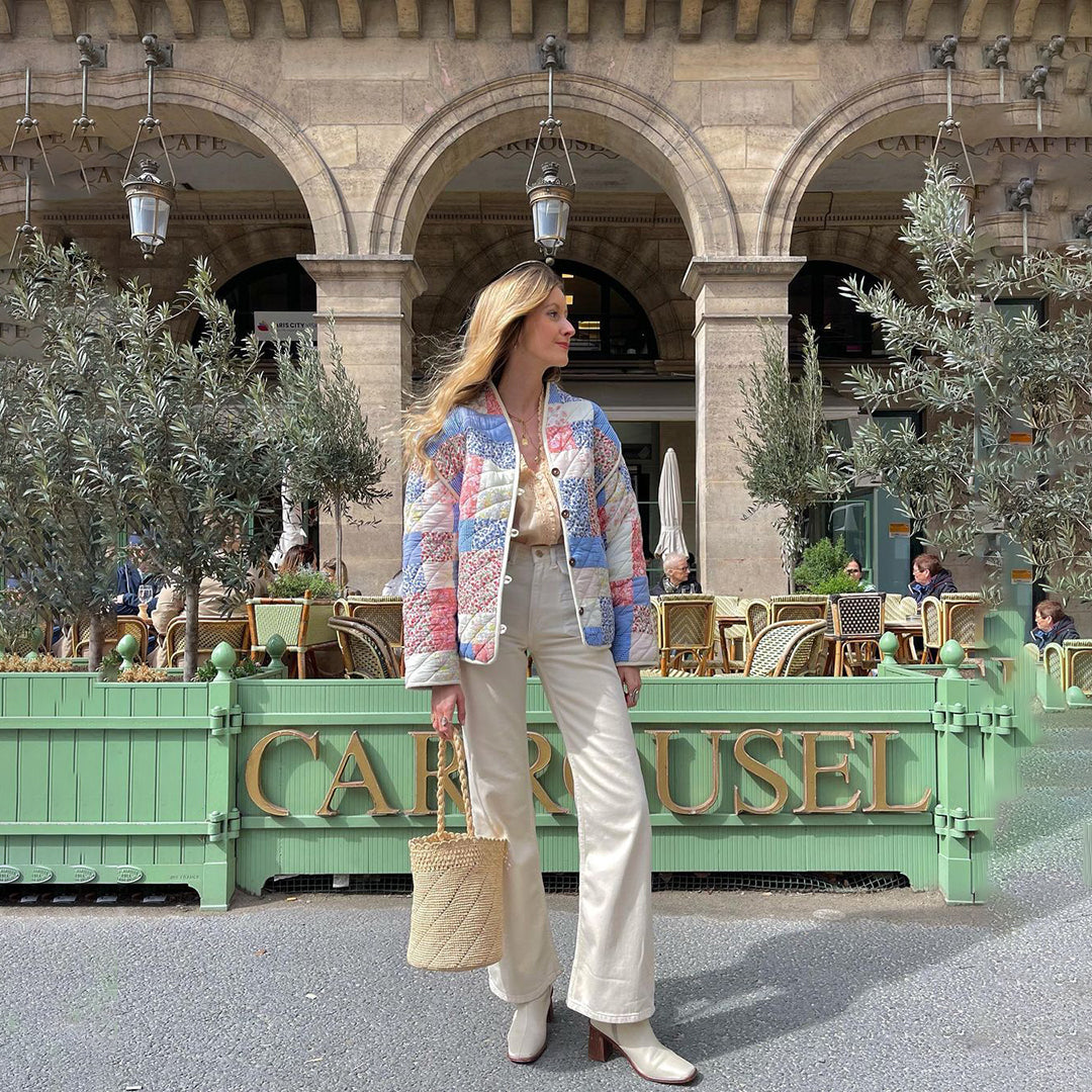 LM | Lovely Floral coat for women