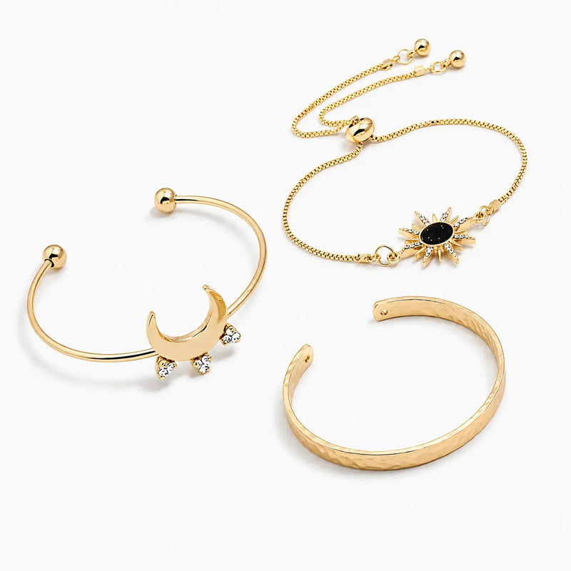 Mystical Celestial Trio Bracelet Set