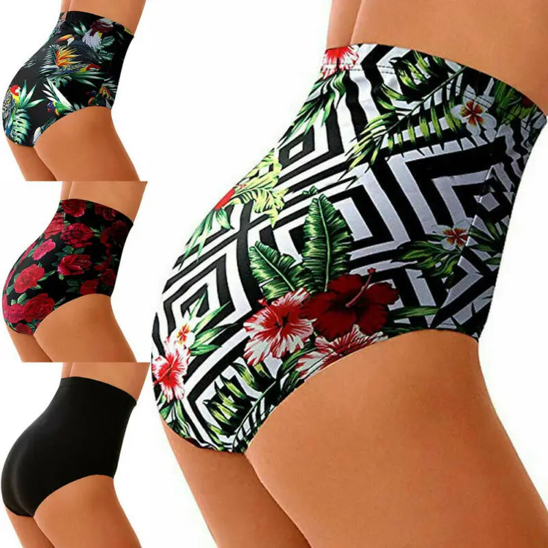 Noelia® | Summer High Waist Bikini Briefs Swimwear