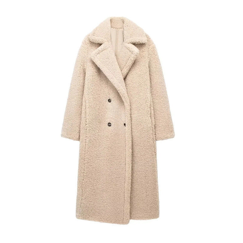 LM | Long teddy coat for women
