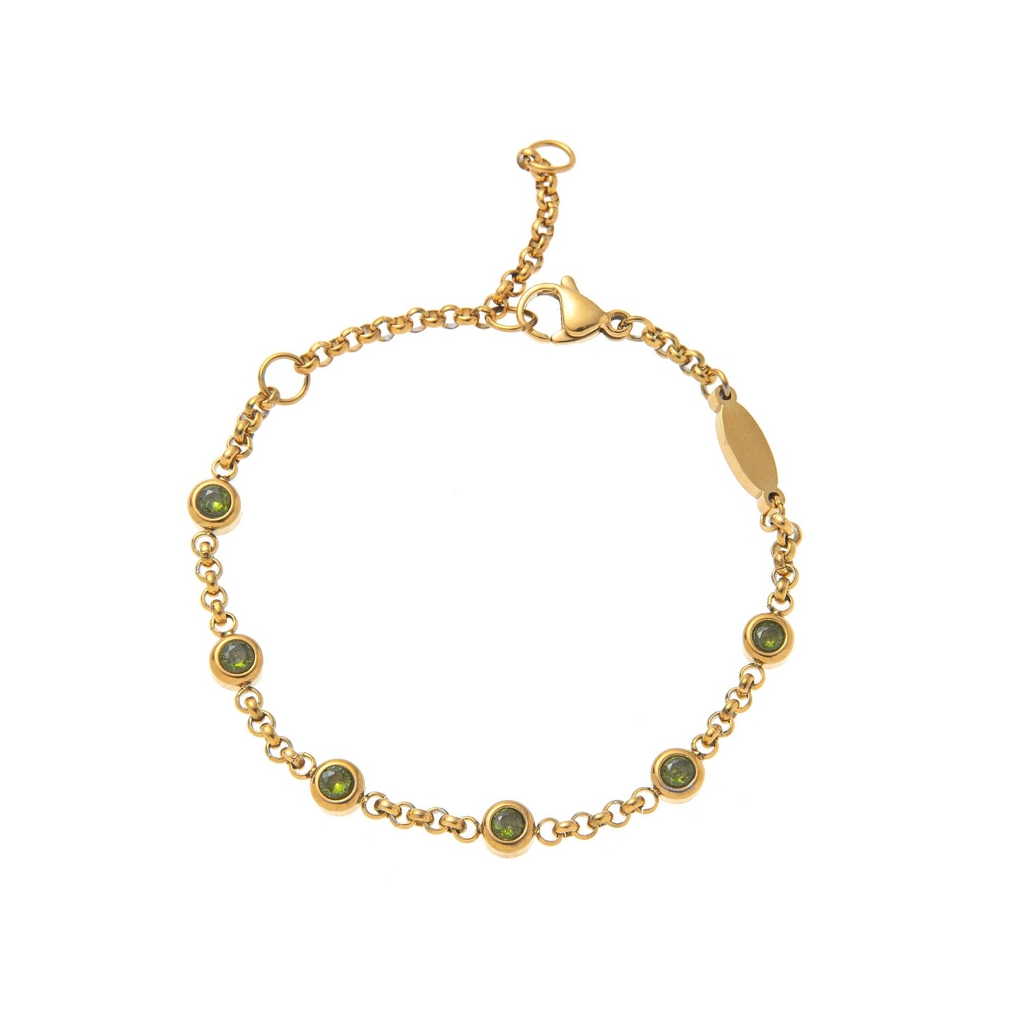 Hasset Minimal Birthstone Bracelet