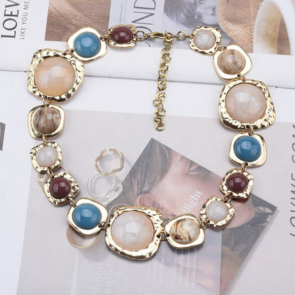 Reina Multicolor Gemstone Necklace