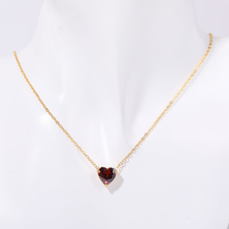 Maryella Birthstone Love Necklace