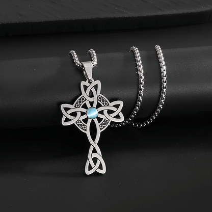 Four Realms Celtic Cross Necklace