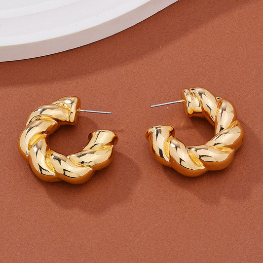 Lucina Bold C Hoop Earrings