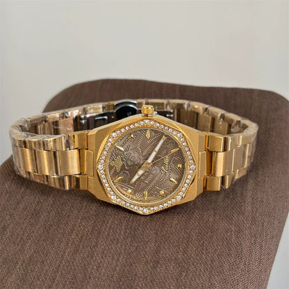 Embossed Dial Bracelet Watch