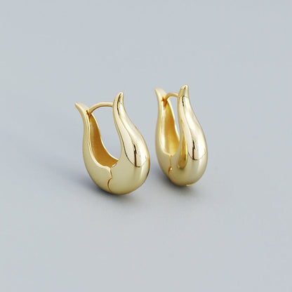 Dhriti Sleek Geometric Hoop Earrings