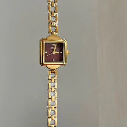 Square Dial Chain Bracelet Watch