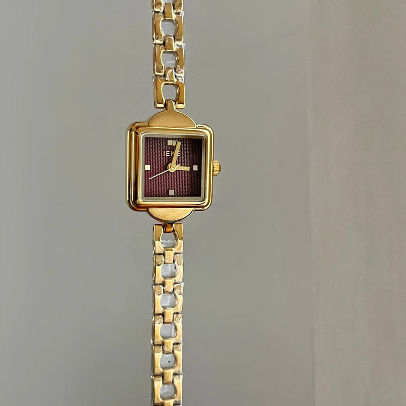 Square Dial Chain Bracelet Watch