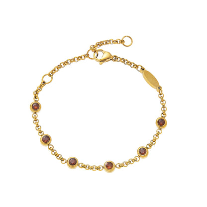 Hasset Minimal Birthstone Bracelet