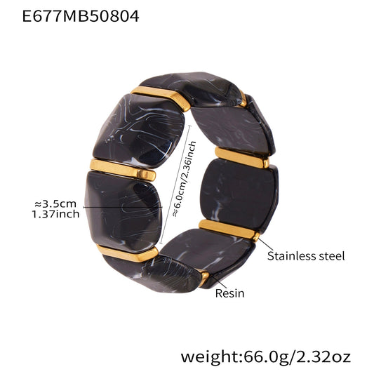 Alianny Irregular Resin Bracelet