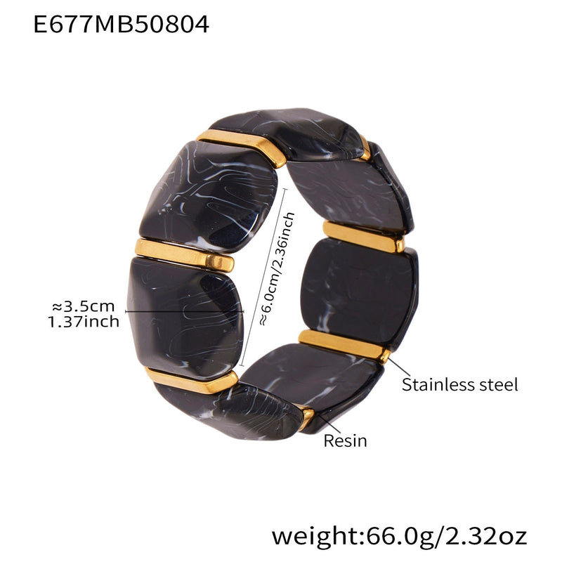 Alianny Irregular Resin Bracelet