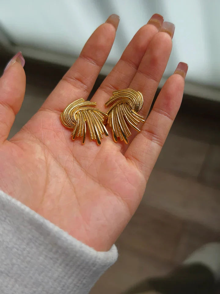 Eden Retro Gold Earrings