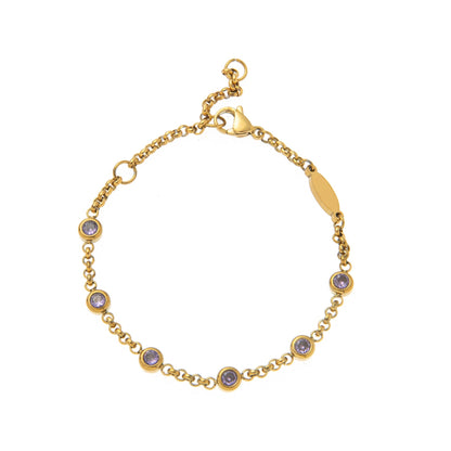 Hasset Minimal Birthstone Bracelet