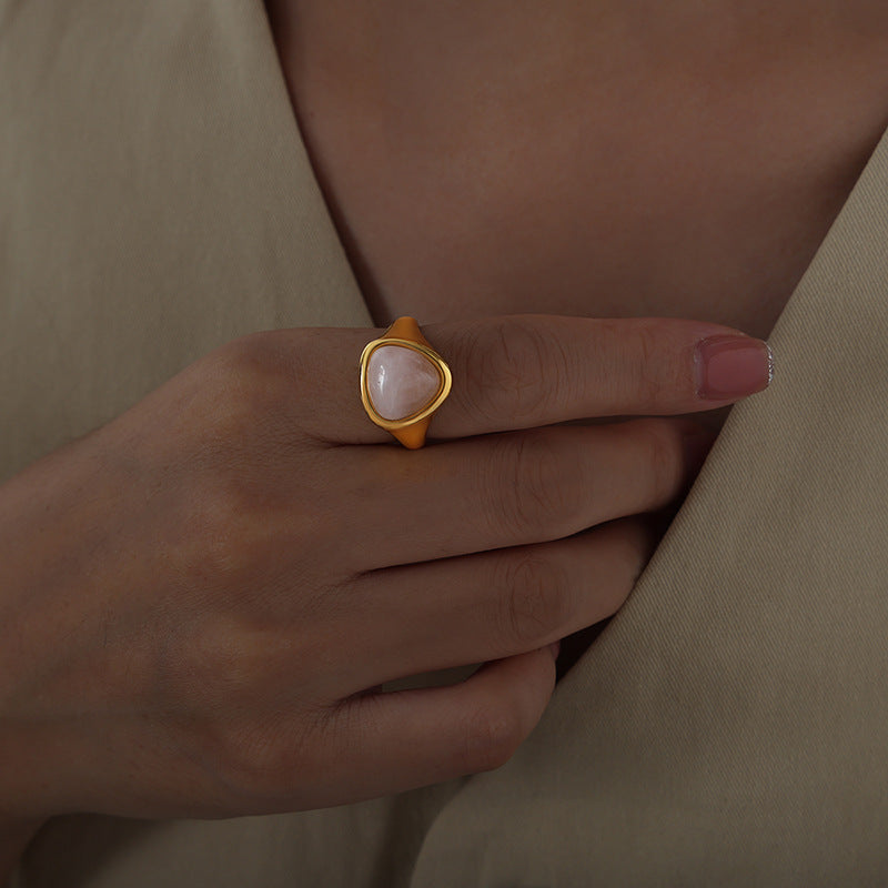 Addie Triangle Gemstone Ring