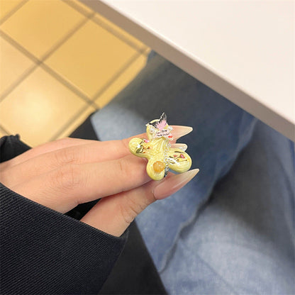 Janya Butterfly Enamel Stacked Ring