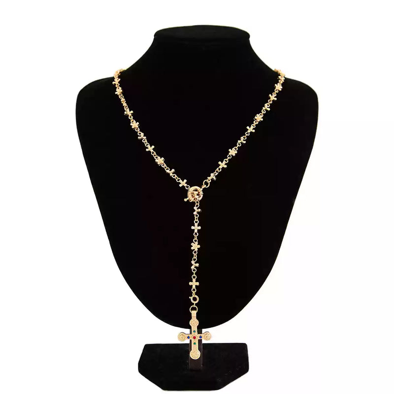 Jolene Multi Layer Cross Necklace