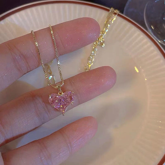 Coraline Zircon Heart Necklace