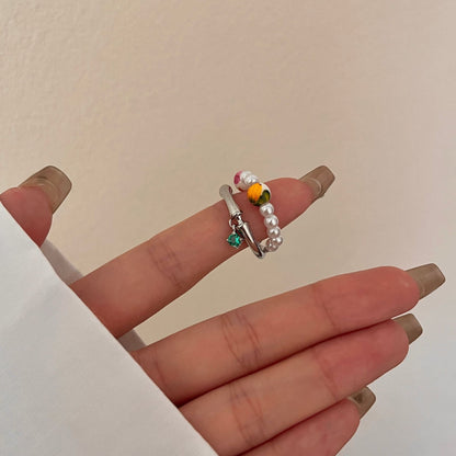 Milo Pearl Open Ring