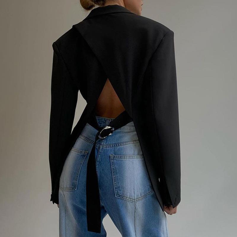 LM | Backless blazer for women