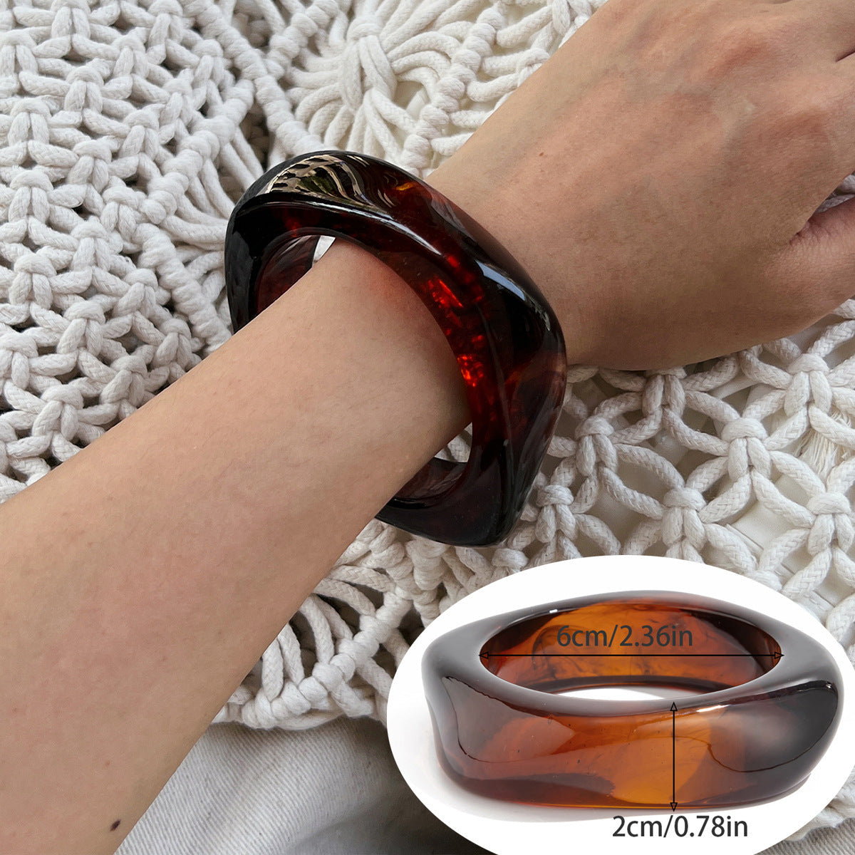 Kiersten Organic Resin Bangle