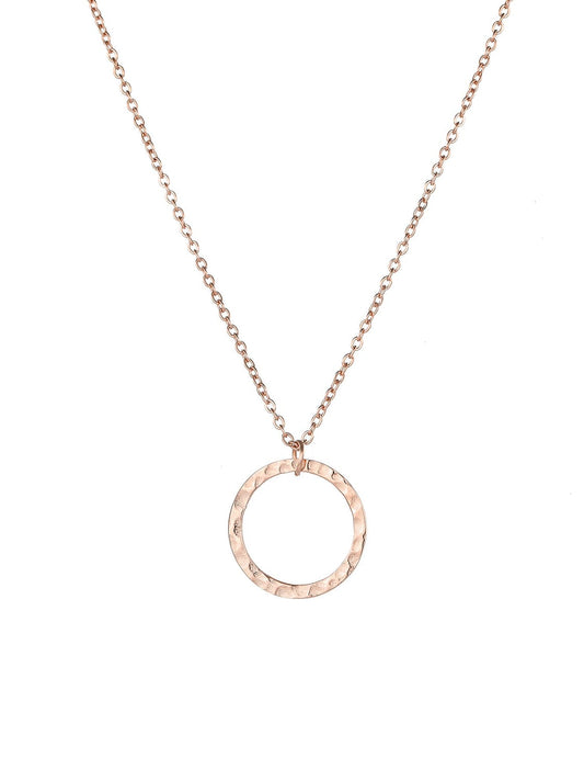 Luxe Organic Open Circle Necklace