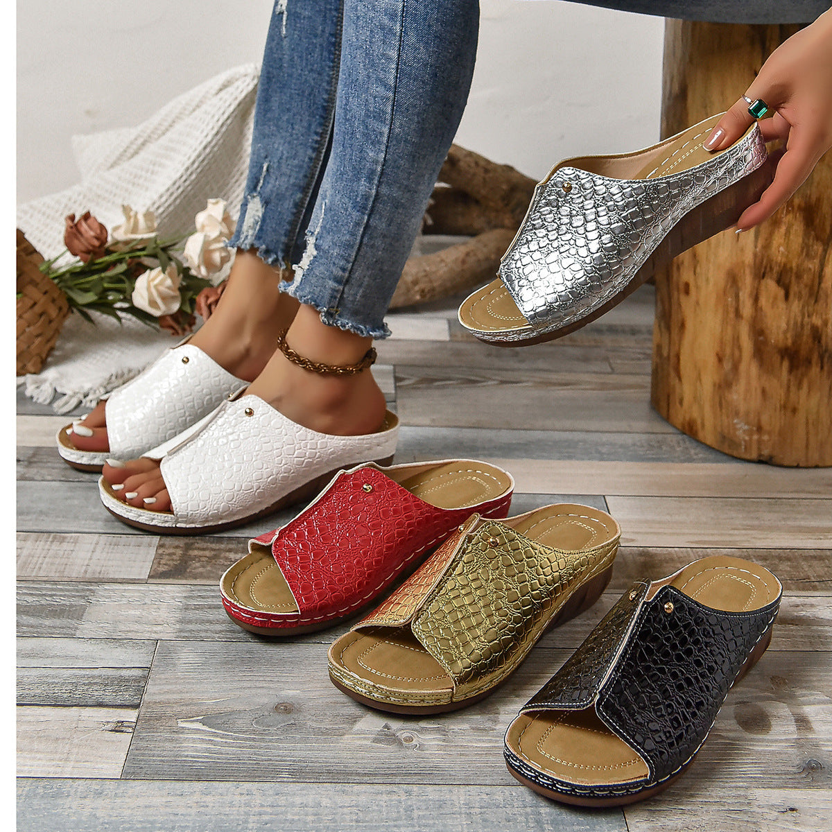Vintage Inspired Orthopedic Sandals