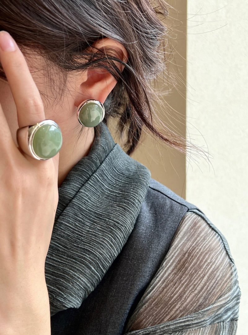 Lux Oval Aventurine Ring