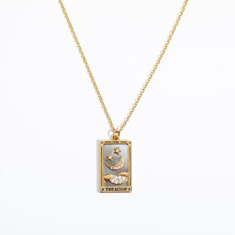 Athena Gilded Tarot Charm Necklace