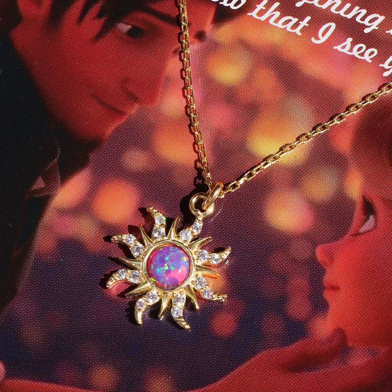 Aariyah Opal Zirconia Pendant Necklace