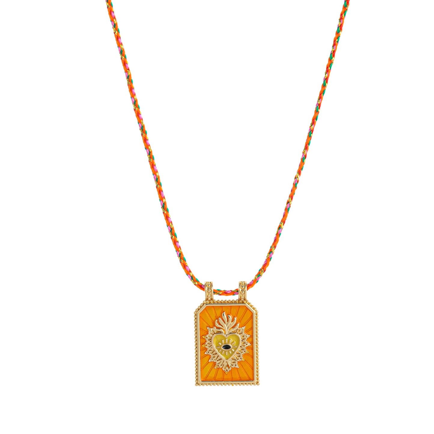 Color Cord Pendant Necklace
