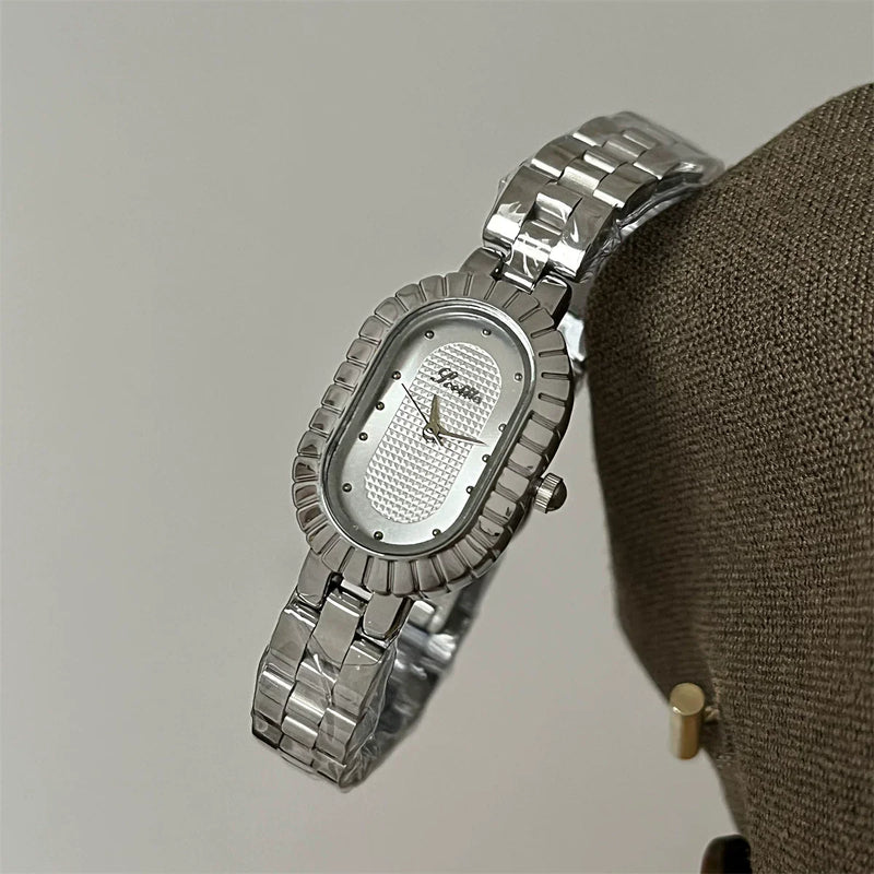 Oval Dial Minimalist Bracelet Watch