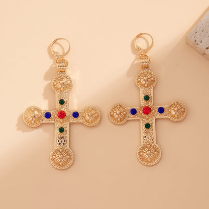 Jordan Cross Earrings