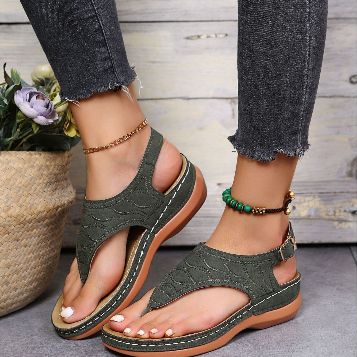 Classic Orthopedic Sandals with Timeless Style