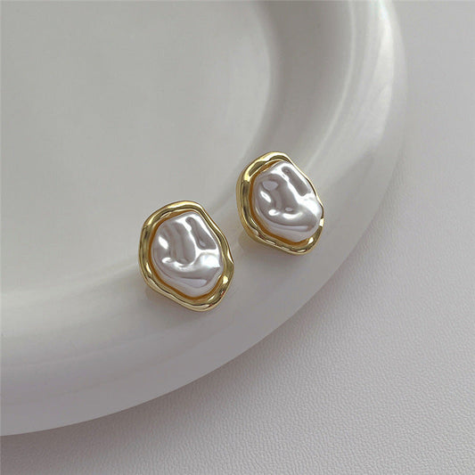 Mairead Irregular Baroque Pearl Earrings