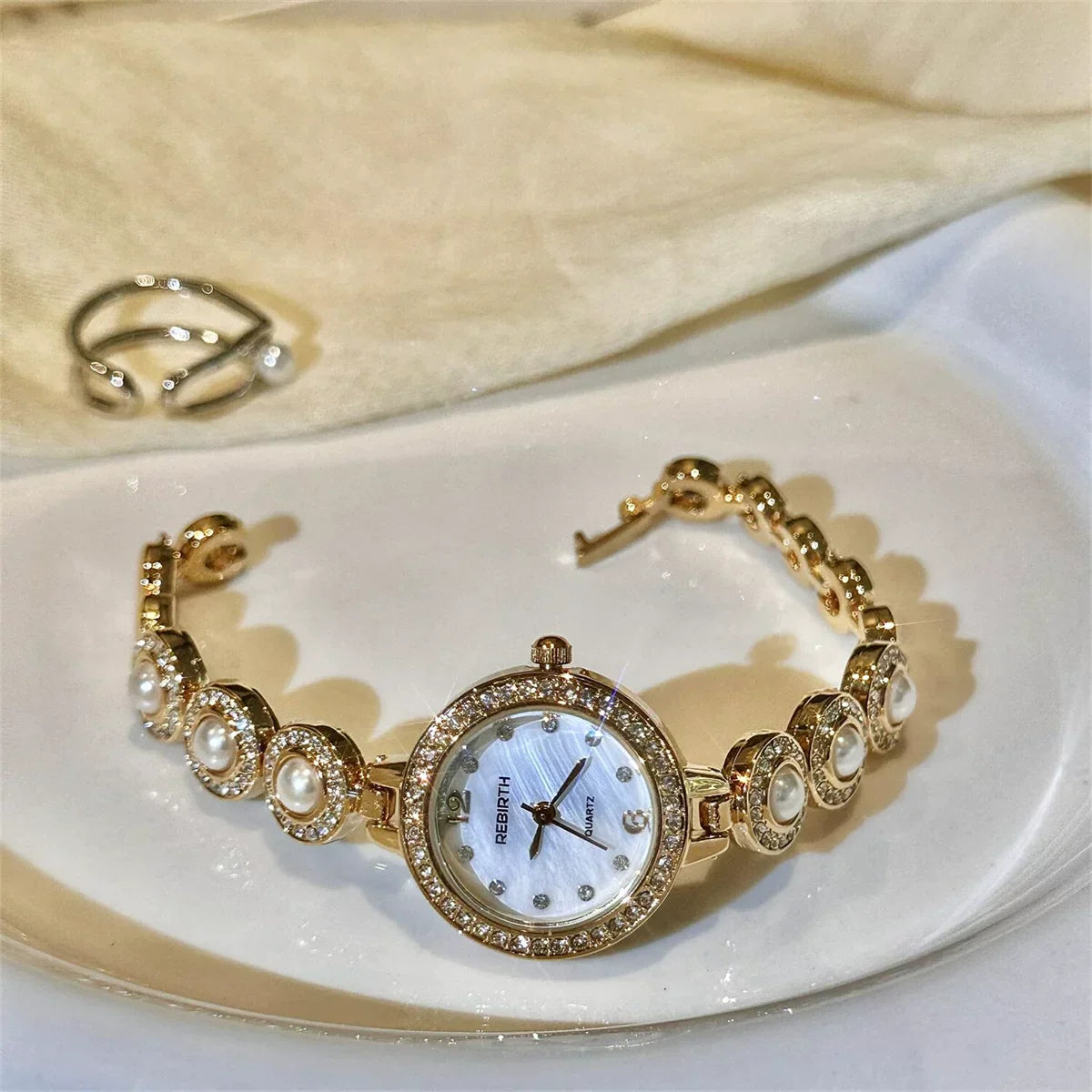 Pearl Bracelet Watch