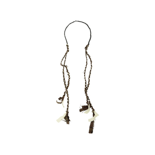 Beaded Twisted Hand-knitted Necklace