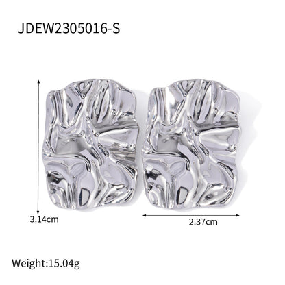 Courtlyn Hammered Irregular Earrings